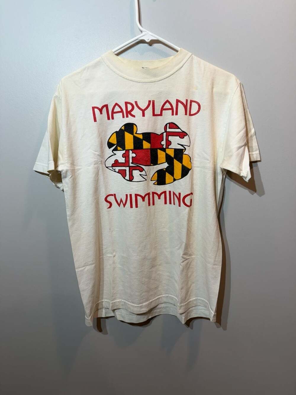 Speedo Vintage Maryland Swimming Crab Logo T-Shirt Size M